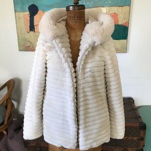 Plush faux fur jacket